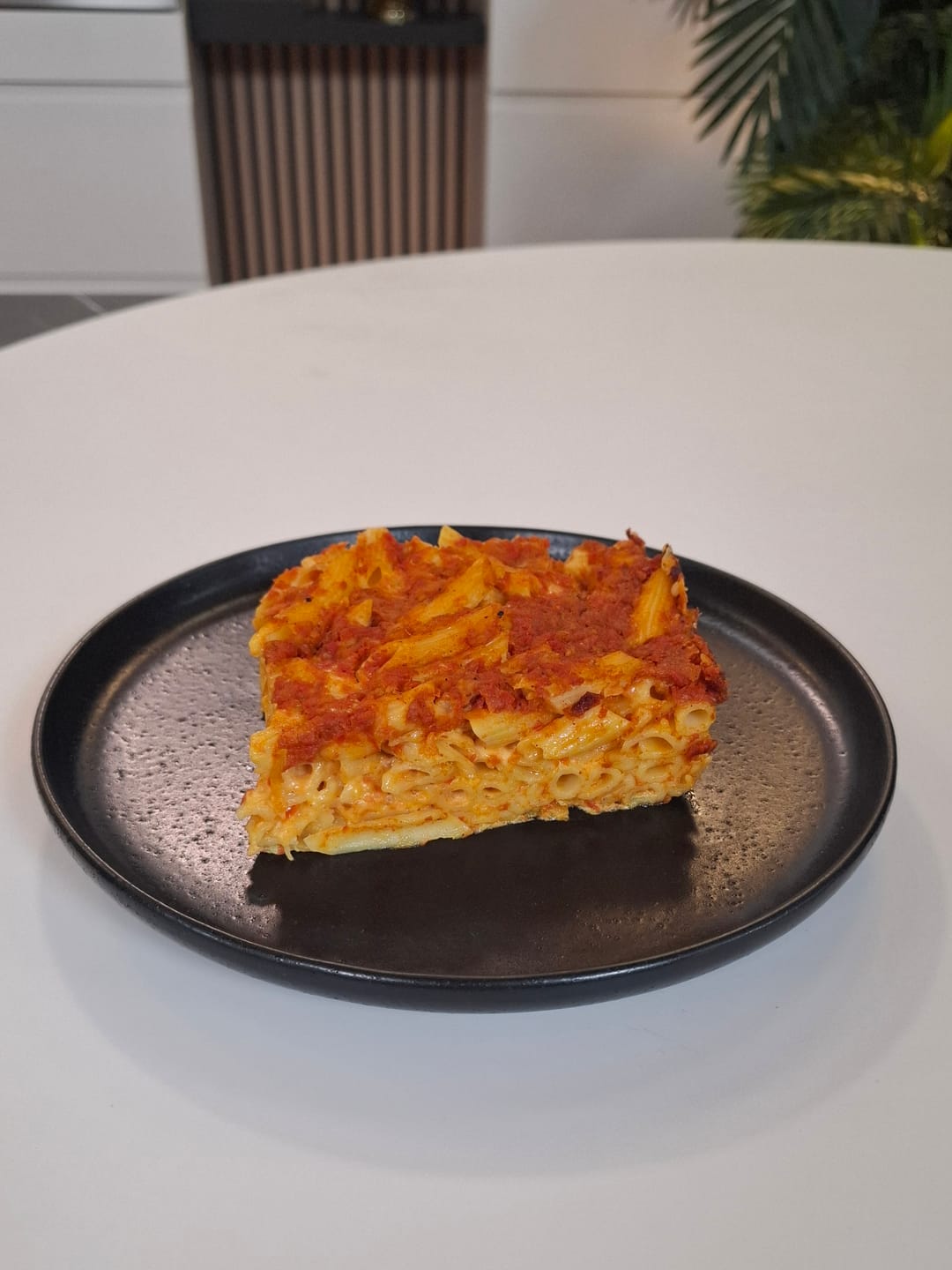 Baked Penne with Curry and Cheeses - recipe