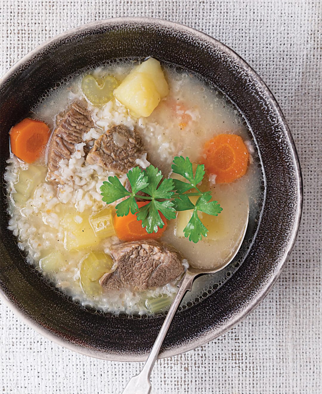 Beef Soup with Potato and Carrot - recipe