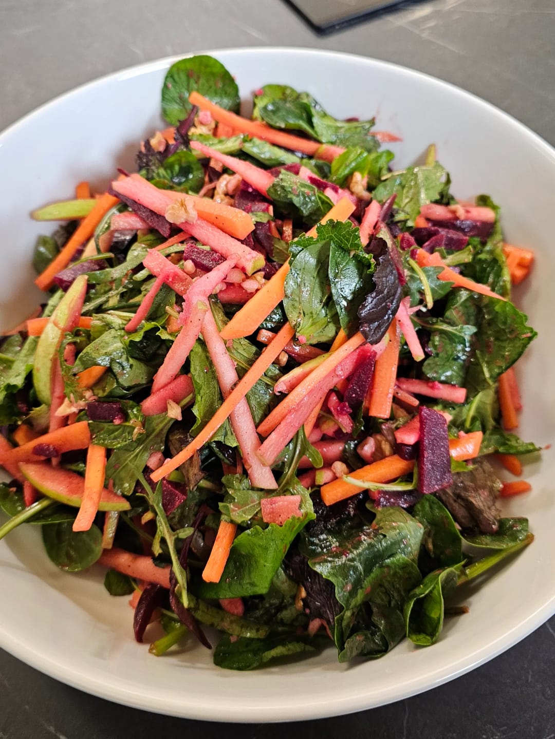 Beetroot Salad with Apple and Walnuts - recipe