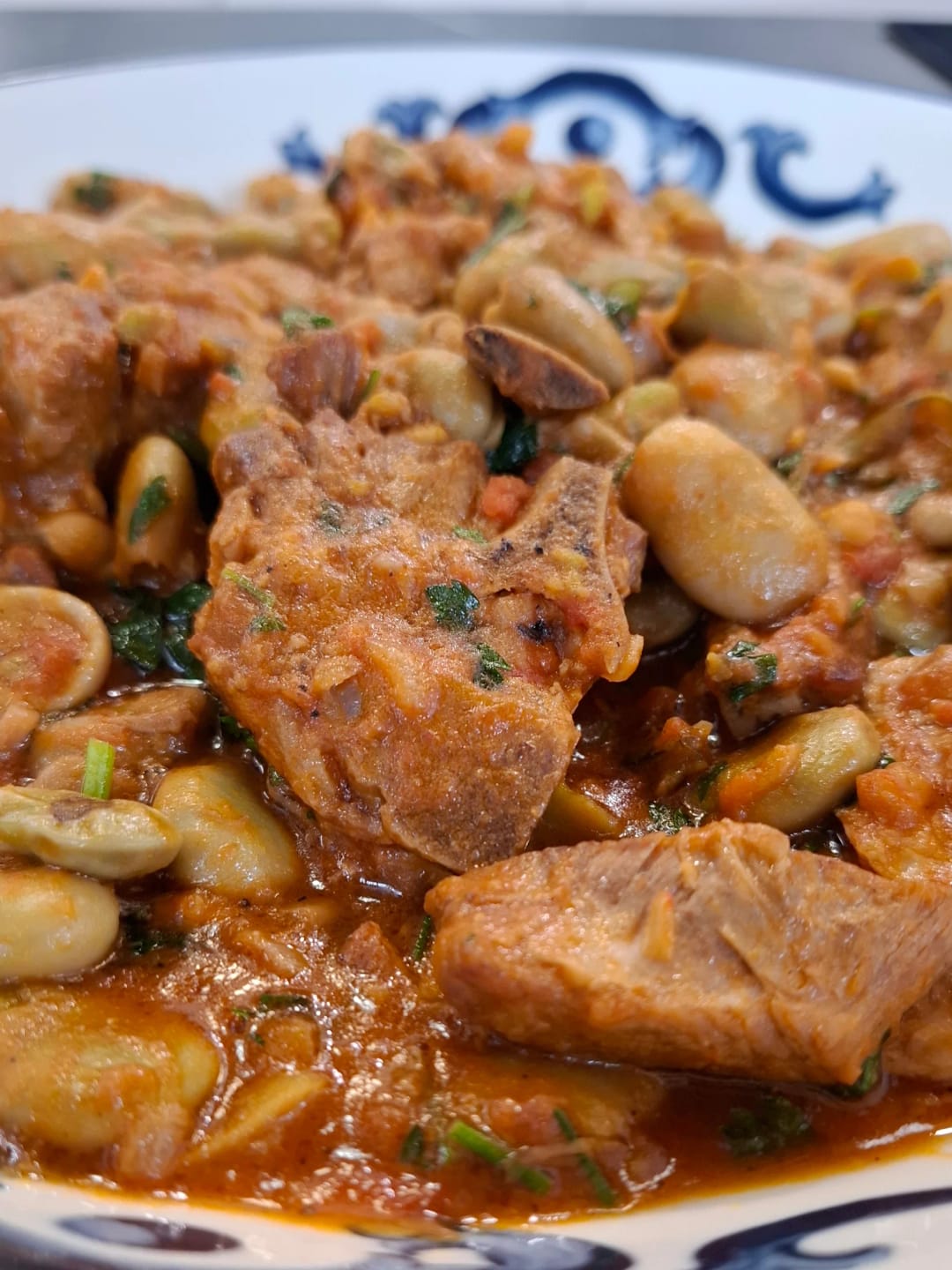 Κουκιά με κρέας - recipe