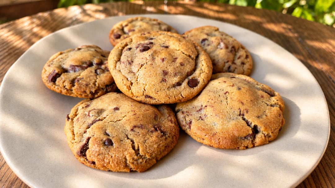 Cookies με καβουρδισμένο βούτυρο και διπλή σοκολάτα - Recipe image