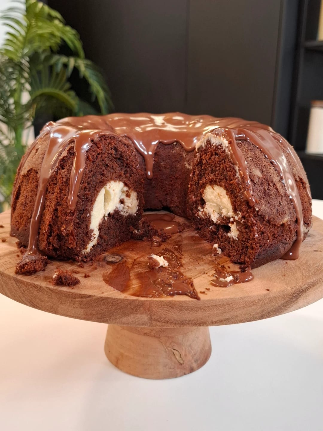 Chocolate Cake with Cream Cheese Filling - recipe