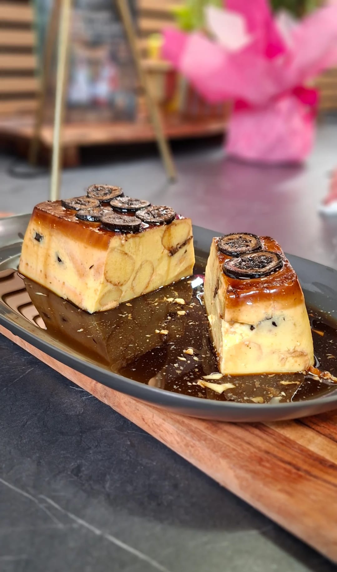 Κρέμα καραμελέ με γλυκό καρυδάκι - recipe