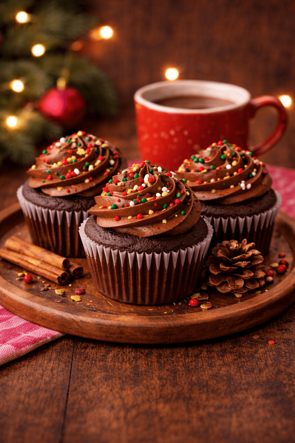Festive Cupcakes with MOO Chocolate Milk - recipe