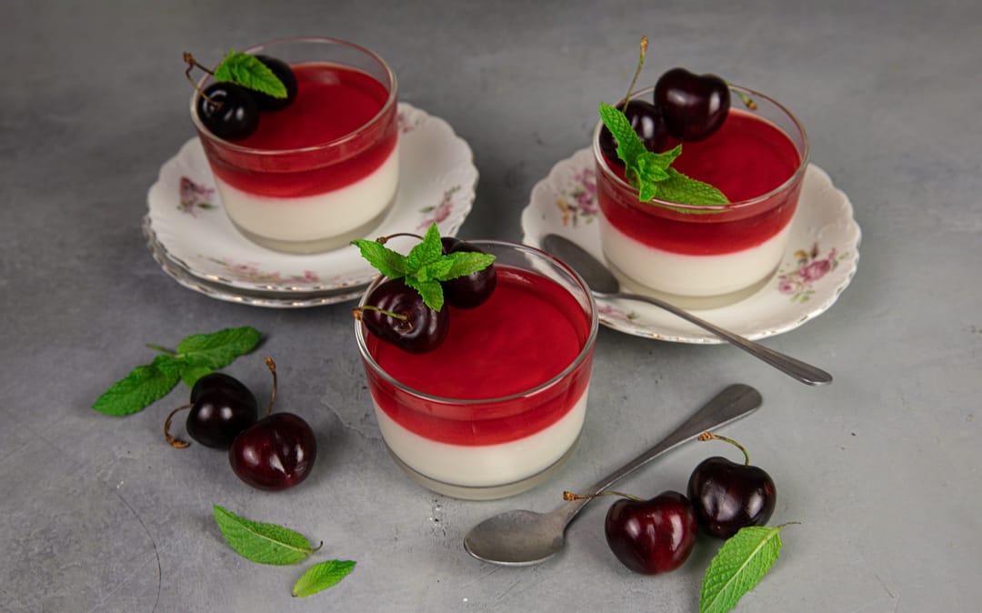 Grandma's Traditional Cream with Cherry Jelly - recipe