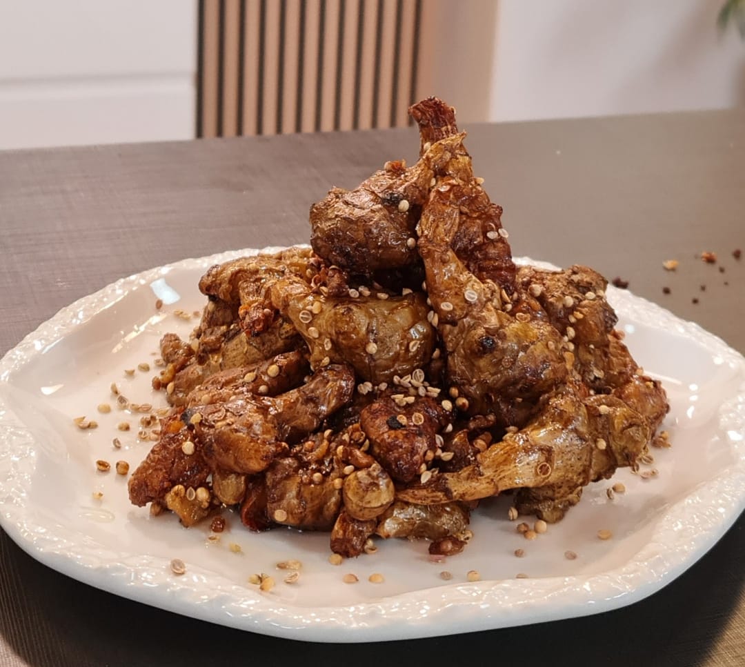 Πορτοκολόκασο με κρασί και κόλιαντρο - recipe