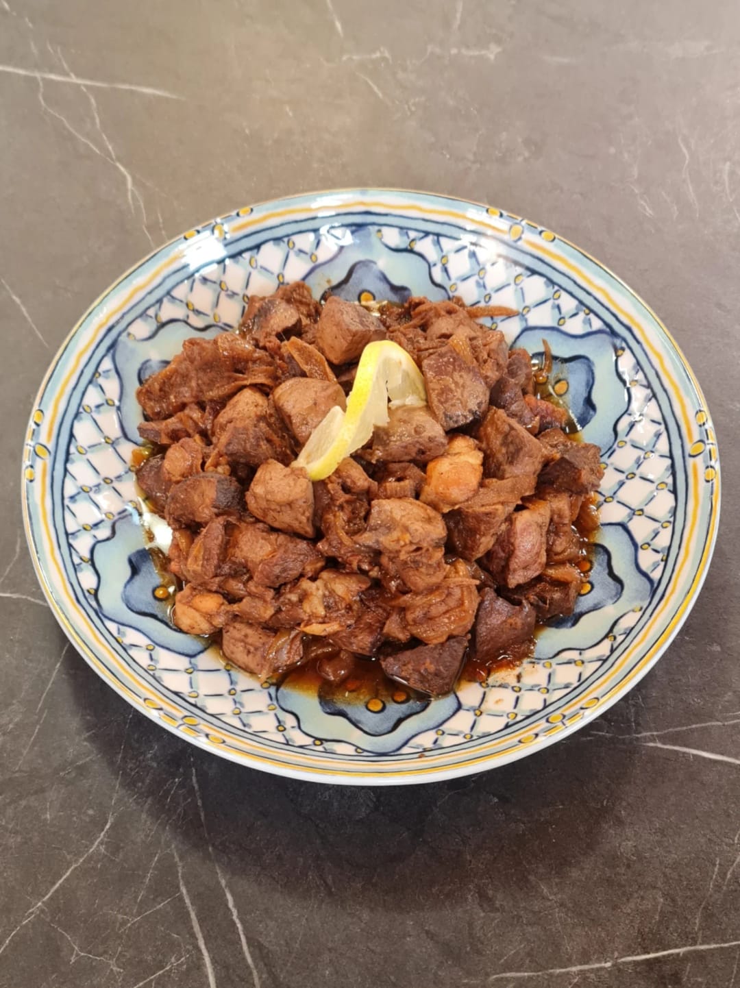 Αρνίσιο συκώτι με λεμόνι - recipe