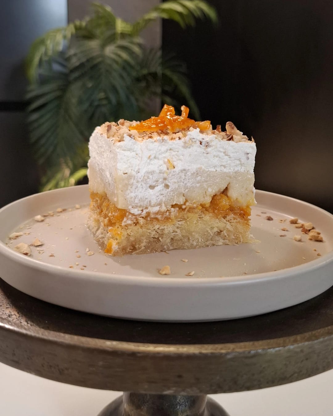 Νηστίσιμο εκμέκ κανταΐφι με κλεμεντίνες - recipe