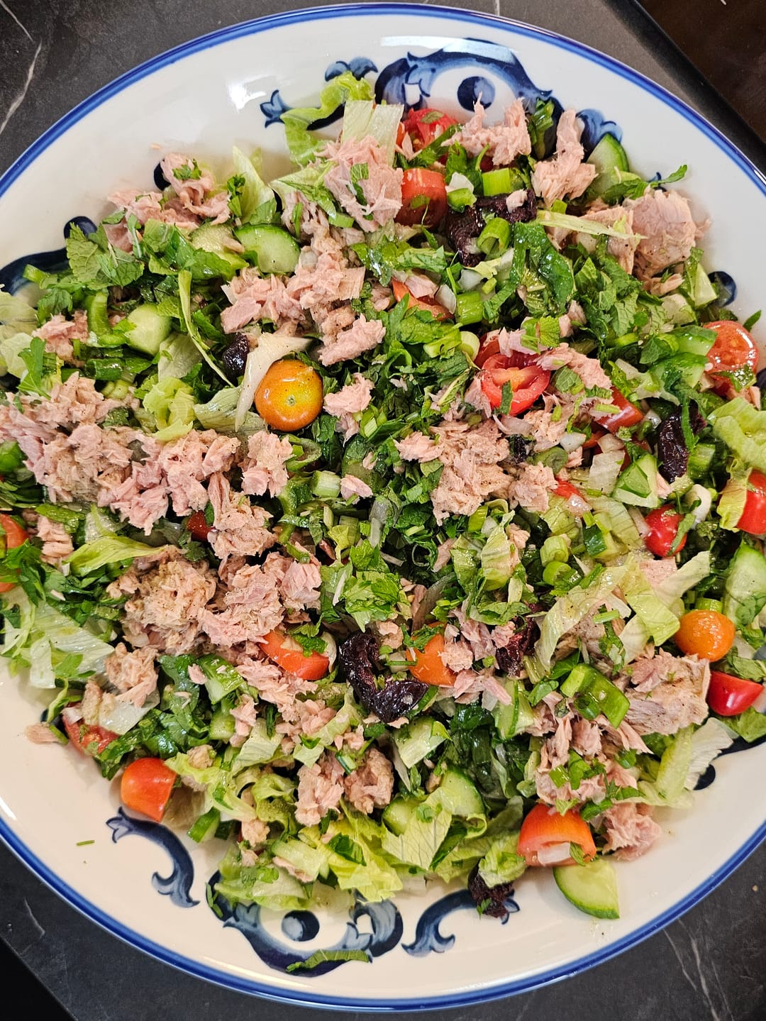 Mediterranean Tuna Salad for the Office with Tuna in Water - recipe