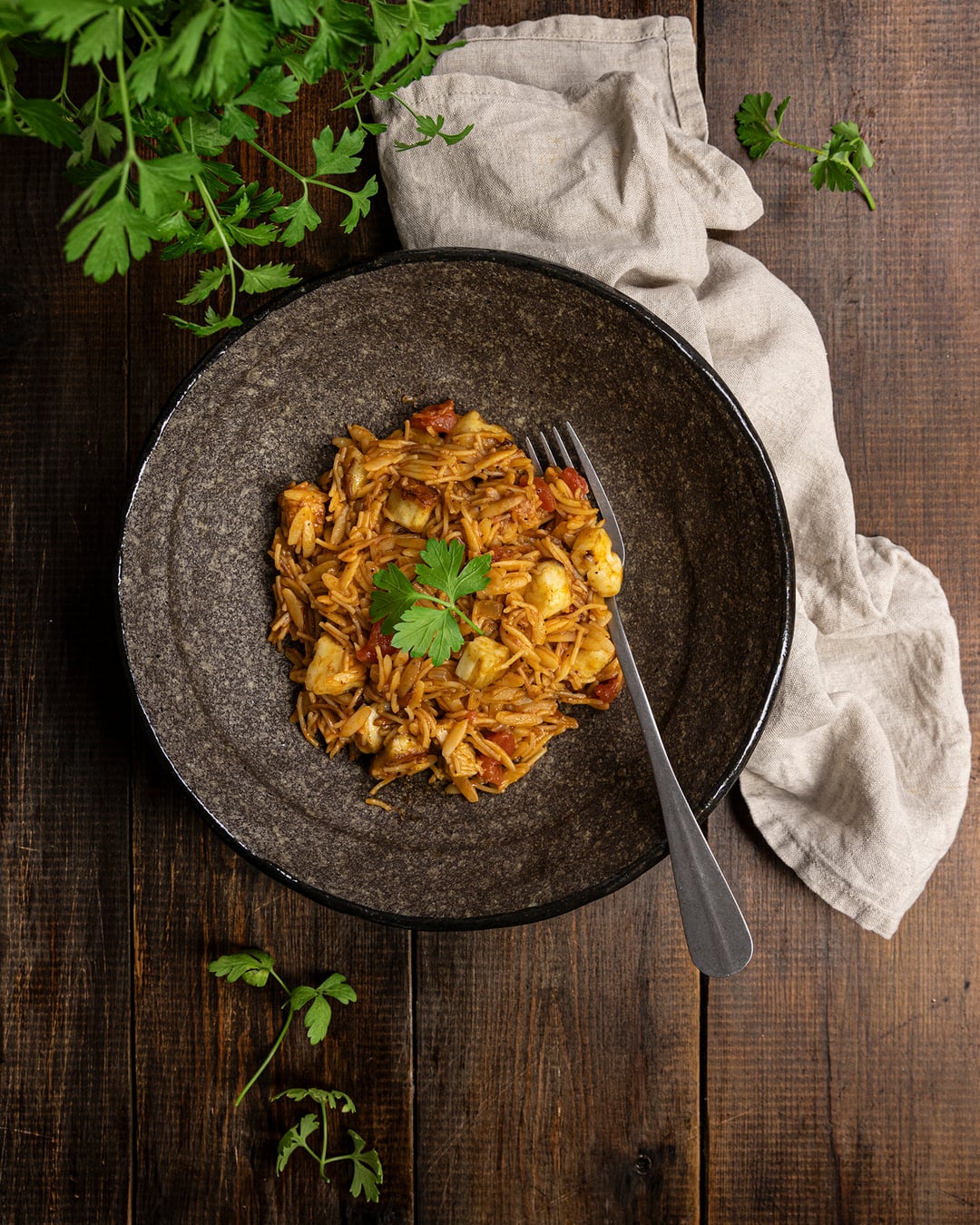 Orzo with Halloumi - Recipe image