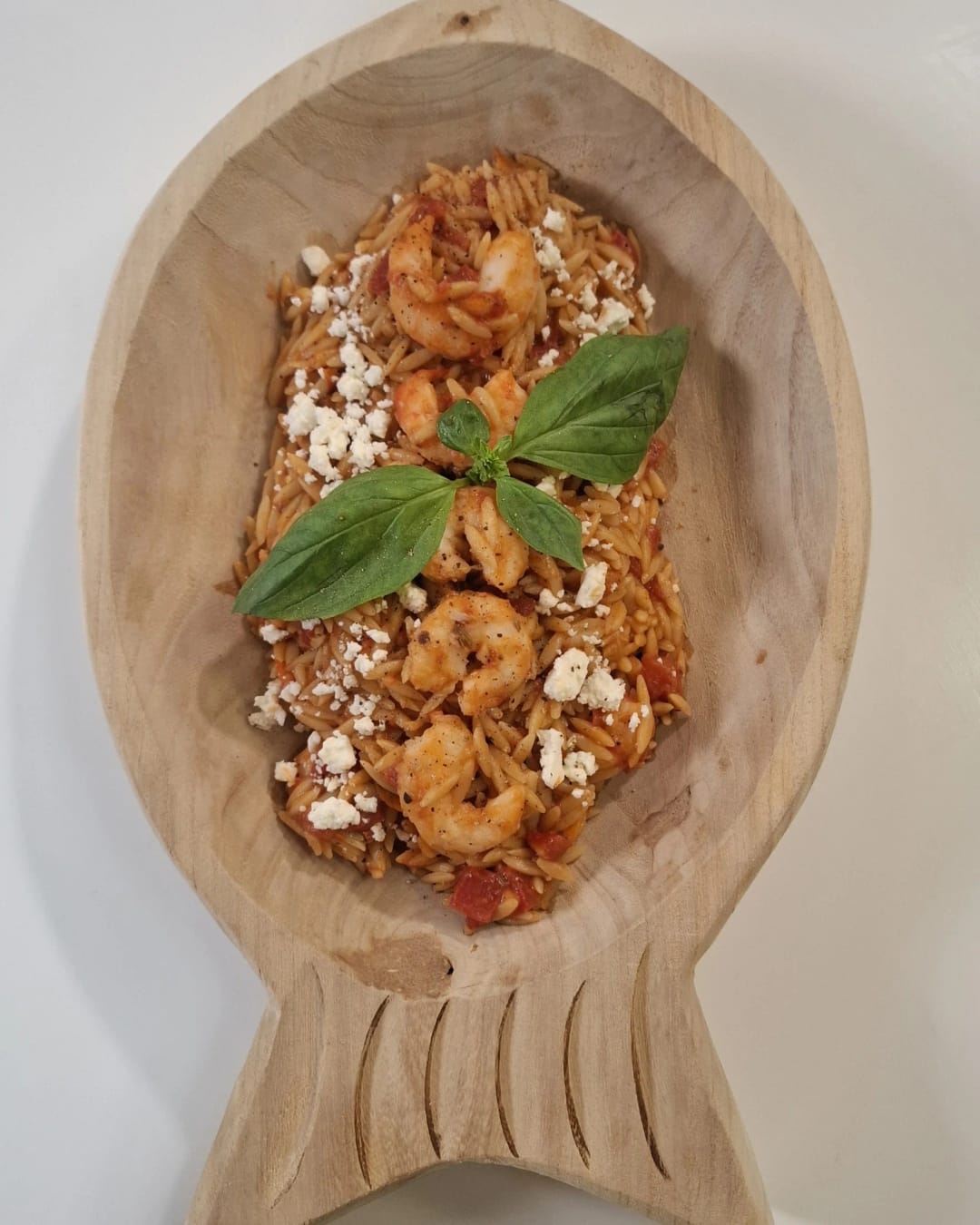 Κριθαράκι με γαρίδες, μάραθο και πορτοκάλι - recipe