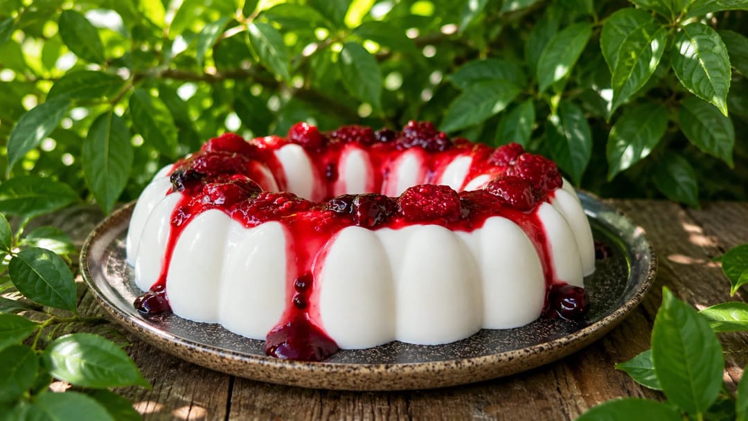 Panna Cotta with Forest Fruit Sauce - recipe