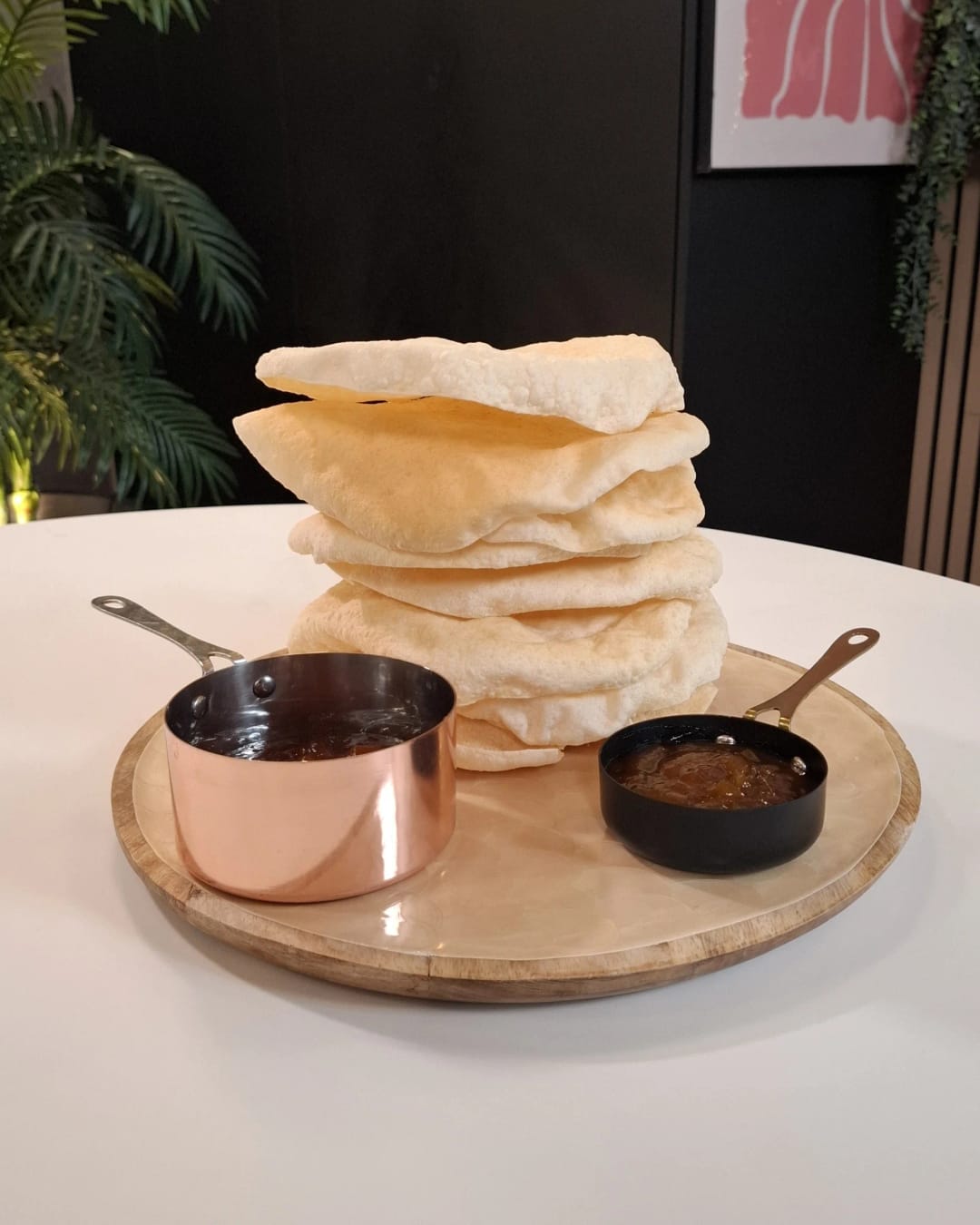 Pappadams με μάνγκο chutney - recipe