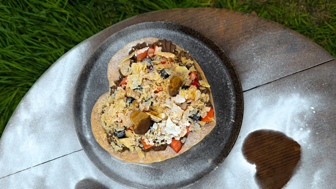 Καρδιά σφολιάτας με σοκολατένια κρέμα - recipe