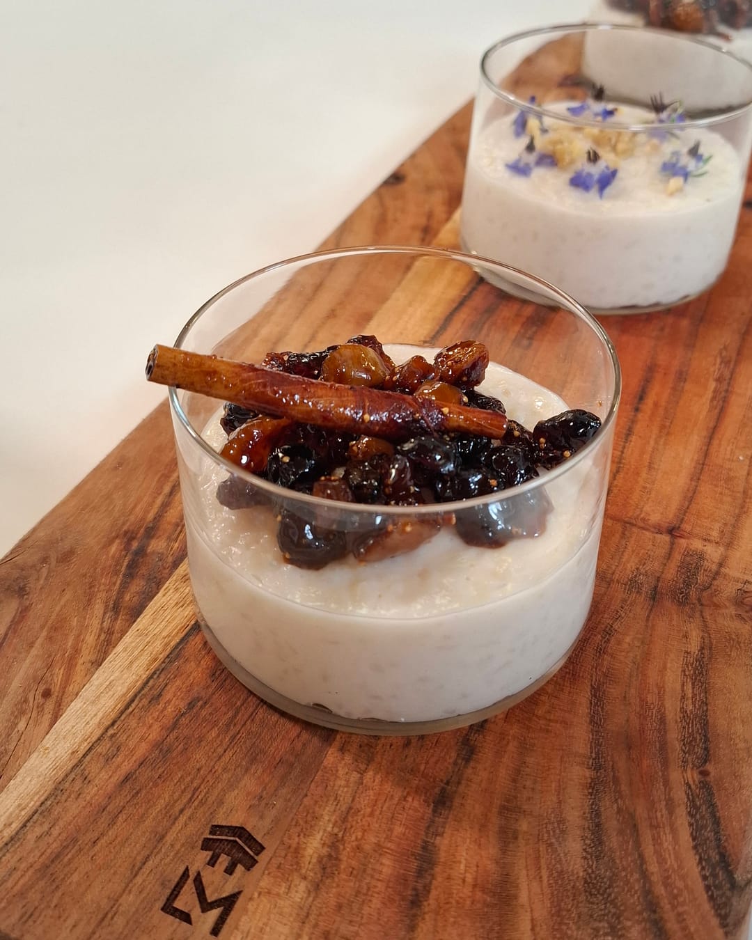 Rice Pudding with Commandaria and Dried Fruit Sauce - recipe