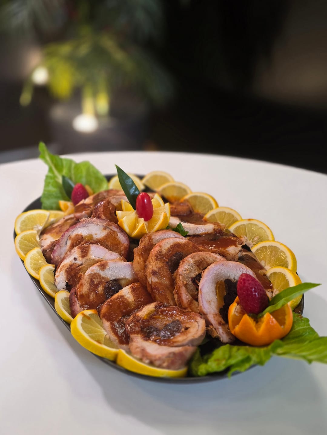 Roast Pork with Stuffing - recipe