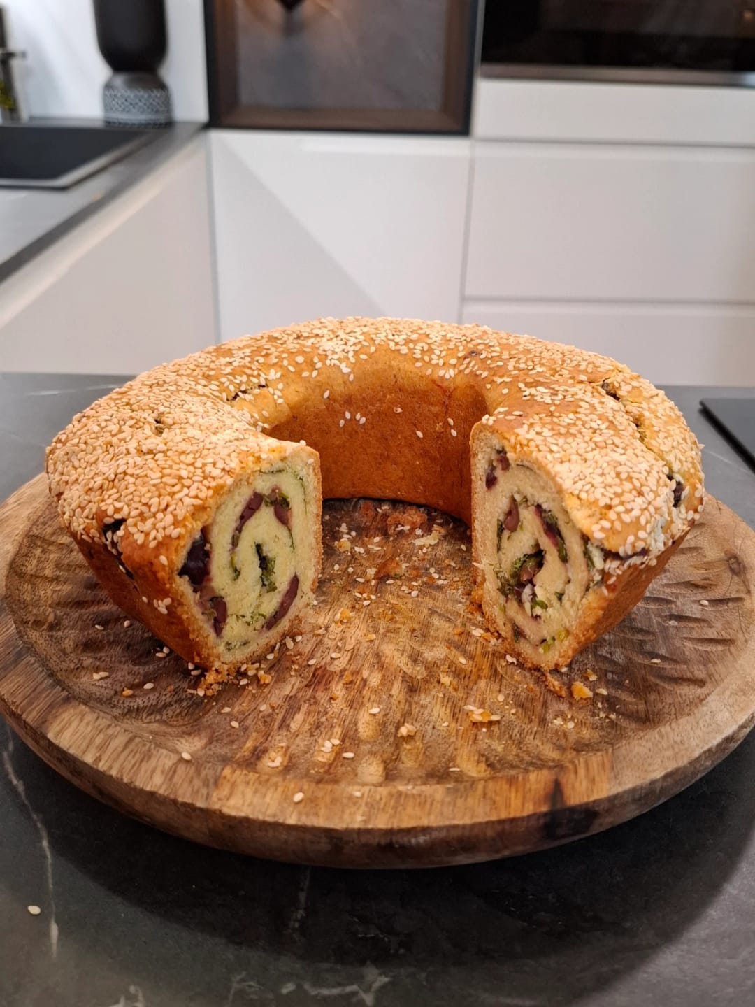 Rolled Olive Pie - recipe