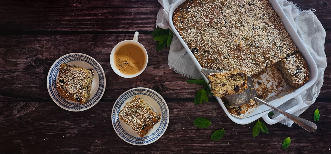 Olive Bread with Semolina - Recipe image
