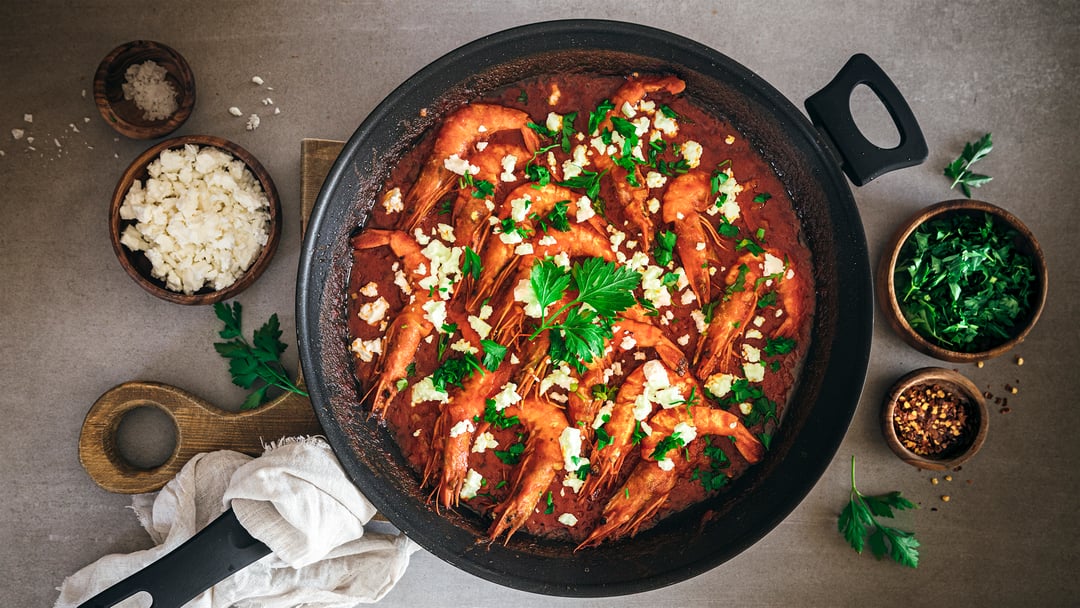 Shrimp Saganaki - Video recipe thumbnail