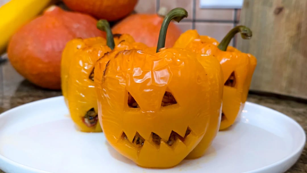 Stuffed Peppers for Halloween - recipe