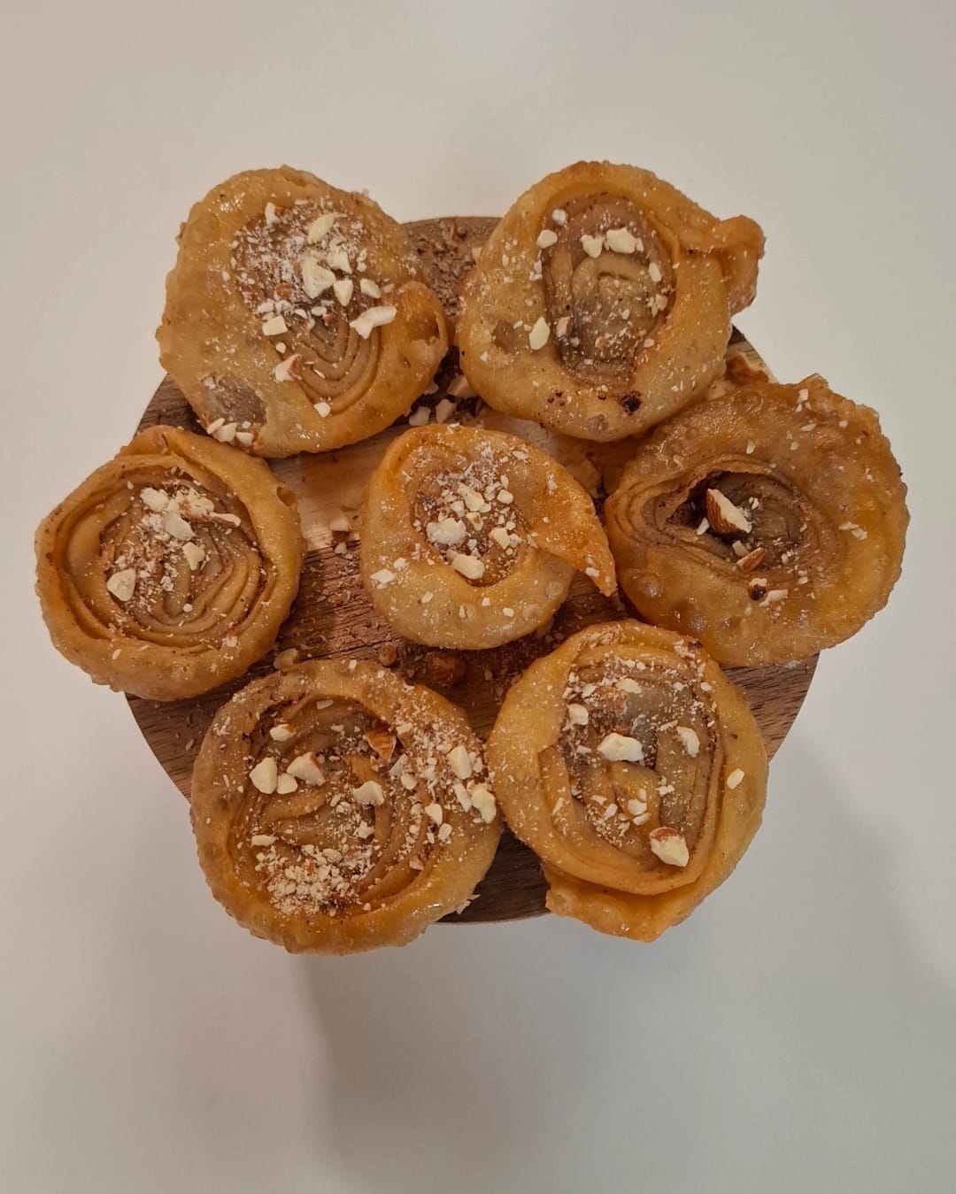 Syrup-Soaked Anari Cheese Puffs - recipe