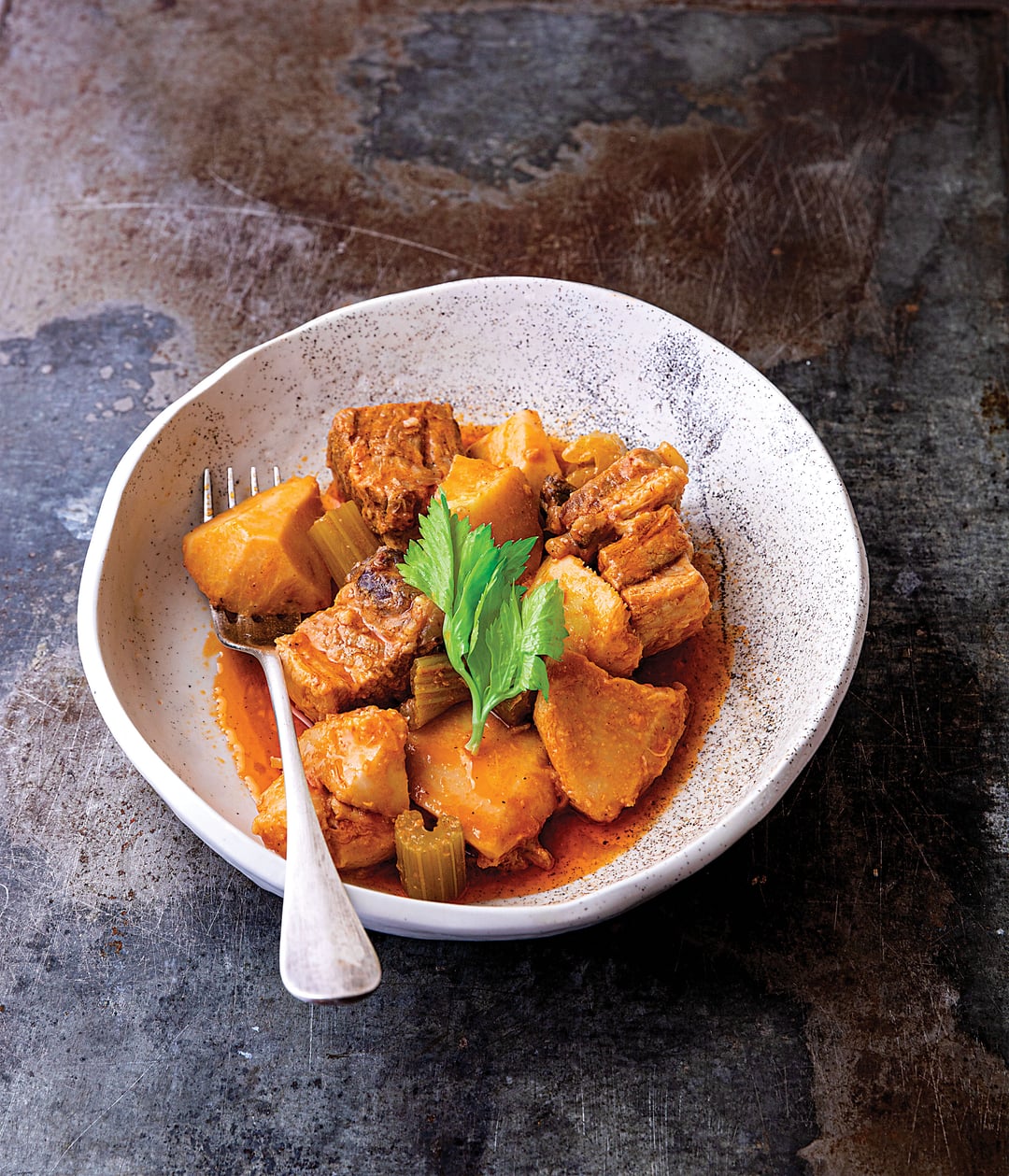 Κολοκάσι με χοιρινό γιαχνί - Recipe image