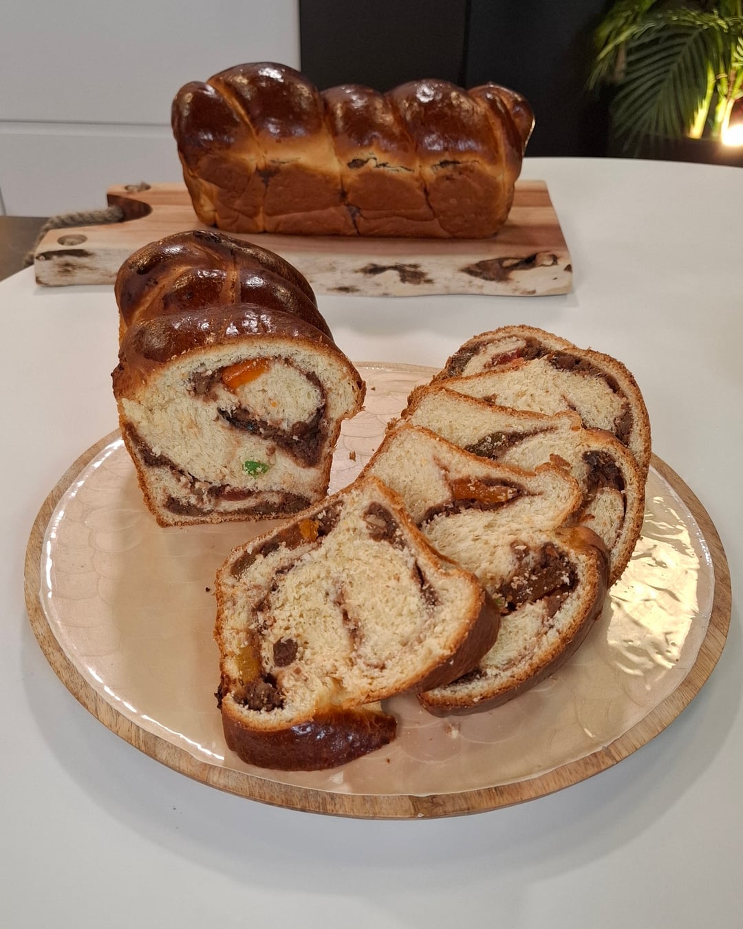 Traditional Romanian Tsoureki (Sweet Bread) with Filling - Video recipe thumbnail